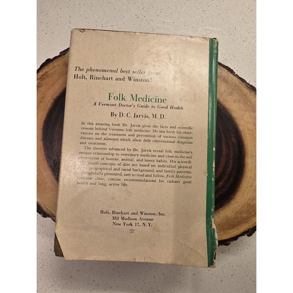 D. C. Jarvis, M. D. Arthritis Folk Medicine  1st Edition 1960